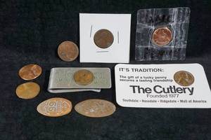 Flattened Souvenir Pennies and Mis-struck Pennies