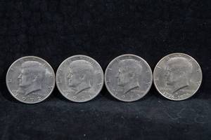 Kennedy Half Dollar Coins - 1972-D, 1971-D, 1976-D
