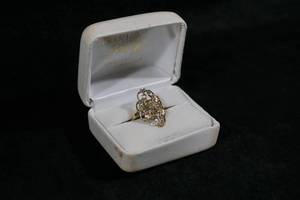 Ladies 10K Yellow Gold Filligree Ring