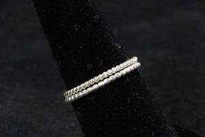 Ladies Sterling Silver Twisted Band Rings