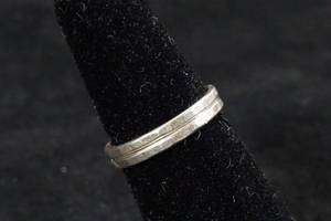 Ladies Silver Tone Band Rings