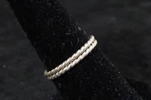 Ladies Sterling Silver Twisted Band Rings