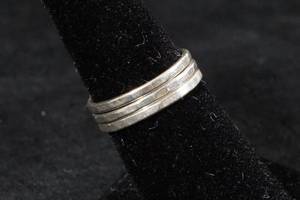 Ladies Silver Tone Band Rings
