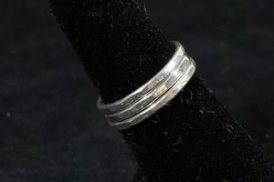 Ladies Silver Tone Band Rings