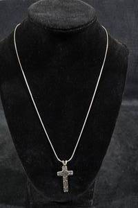 Sterling Silver Cross Pendant with Chain