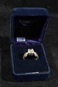 Montana Silversmiths Sterling Silver Horseshoe Ring with Stone