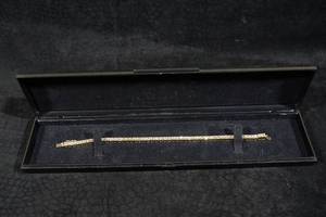Gold Plated Sterling Silver Tennis Bracelet