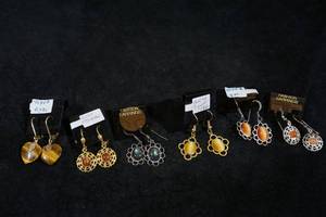 Assorted Dangle Earrings - Tiger Eye