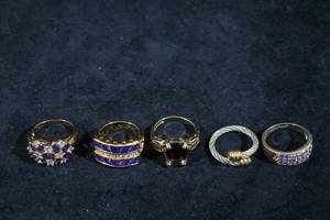 Assorted Rings - Gold Tone