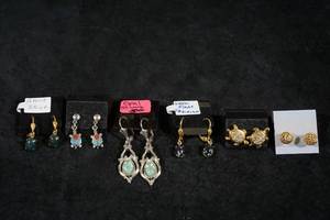 Assorted Earrings - Turquoise, Opal, Obsidian