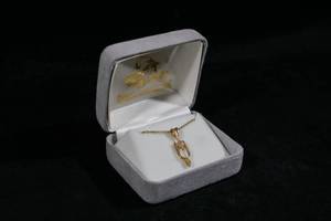 10K Black Hills Gold Spur Pendant with Gold Filled Chain