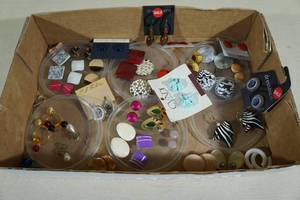 Assorted Costume Jewelry - Clip On Earrings, Earrings