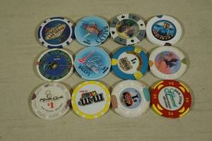 Assorted Casino Gambling Chips - Vegas, San Juan