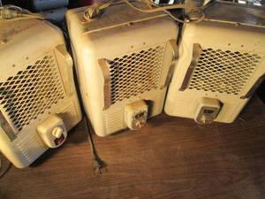 lot 157 image: 3 space heaters, 2 are thermostat a...