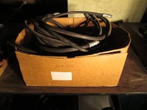 lot 168 image: Box of Guages and Hydraulic hoses...