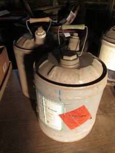 lot 178 image: 2 Methyl Ethyl Ketone cans (empty)...