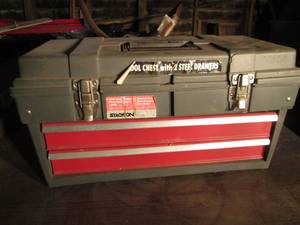 lot 181 image: Stack-on toolbox with 2 drawers. Cr...
