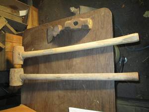lot 186 image: 2 vintage sledgehammers,, sledgeham...