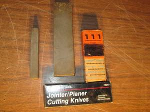 lot 348 image: Joinerplaner cutting knives and sh...