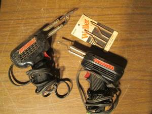 lot 371 image: 2 soldering guns and 2 new tips for...