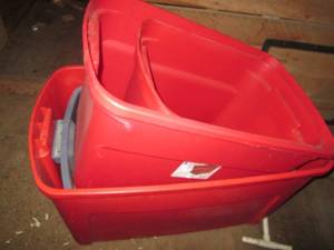 lot 406 image: 4 large totes...