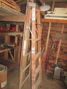 lot 416 image: 6ft wood painters ladder...