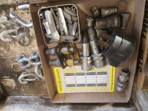 lot 16 image: Box of misc airline attachments, ti...