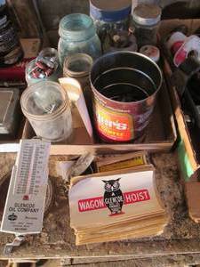 lot 18 image: Box with misc hardware including na...