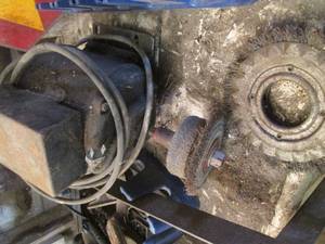 lot 27 image: Electric bench grinder with stone a...