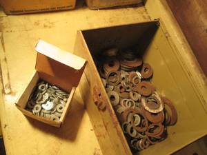 lot 61 image: Box full of washers (see photos )...