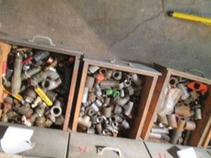 lot 63 image: Contents of 3 drawers including pip...