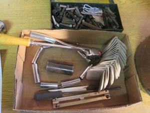lot 87 image: Misc hardware, sockets, lift magnet...