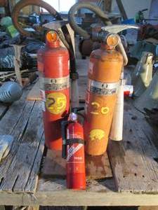 lot 534 image: 3 fire extinguishers (need to be re...