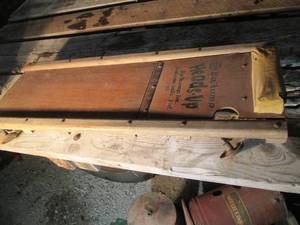 lot 555 image: Vintage wood creeper with adjustabl...