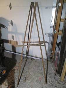 lot 574 image: Wooden easel...