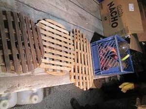 lot 604 image: Crate w humming bird feeders and s...