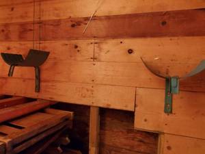 lot 471 image: 2 hose wall hangers...