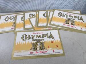 lot 91 image: (FS) Lot of 12 Vintage Olympia Beer...