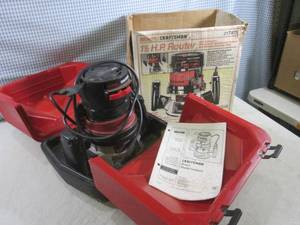 lot 102 image: (F-1) Craftsman 1 12 HP Router wit...