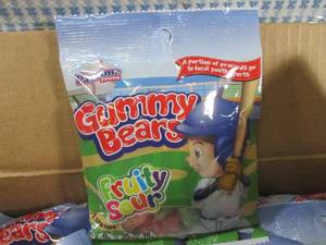 lot 122 image: (B-2) Case 24 Bags Fruity Sour Gumm...