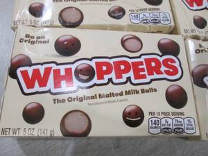 lot 136 image: (B-1) 12 Boxes Whoppers Candy Best ...