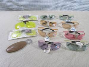 lot 157 image: (C-4) Assorted Sunglasses - Clip-On...