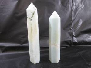 lot 182 image: (FS) 2 - 6 Point Amazonite Towers 4...