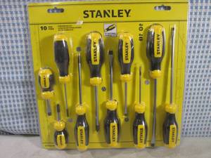 lot 232 image: (B-3) 10pc Stanley Screwdriver Set...