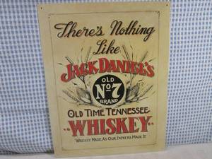 lot 239 image: (EC1) Jack Daniels Whiskey Tin Sig...