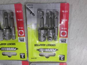 lot 262 image: (EC1) Lot of 4 packs of 3pc Socket ...