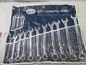 lot 274 image: (G-1) K&F 14pc Combination Wrench S...