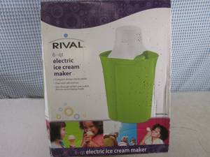 lot 288 image: (G-1) Rival 6 Qt Electric Ice Cream...
