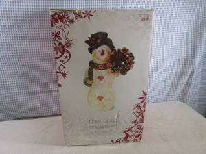 lot 305 image: (BS) 19 Fiber Optic Snowman...