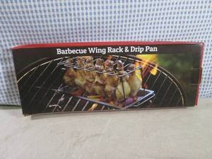 lot 318 image: (G-1) Barbecue Wing Rack & Drip Pan...